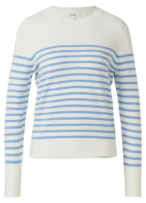 Image de Pull en maille 51H0, couleur bleu, taille 38