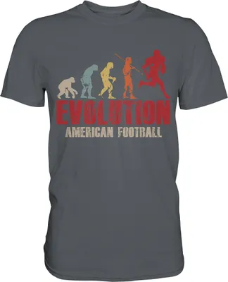 Produktbild von American Football Evolution T-Shirt – Dark Grey / M