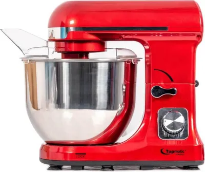 Image de Topmatic PKM-1400.2 Rouge Solo Mixeur multifonctions 1400W 5 litres Robot de cuisine Pétrin