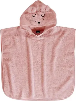 Produktbild von Alvi ALVI Bade-Poncho Faces rosa 60x60