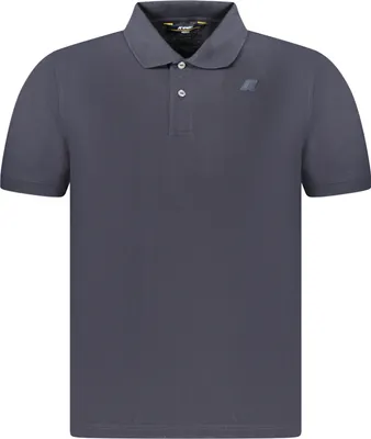 Produktbild von Kurzarm Herren-Poloshirt Blau mit Applikation und Logodetail