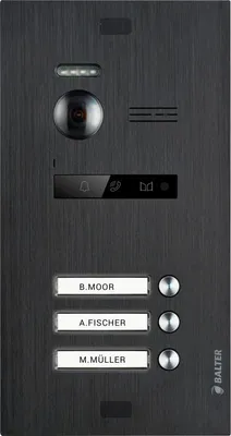 Produktbild von Balter Evo HD Türstation 3 Familienhaus Schwarz