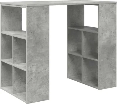 Obrázok produktu pre vidaXL Písací stôl s policou betón sivá 90 x 50 x 75 cm materiál na báze dreva