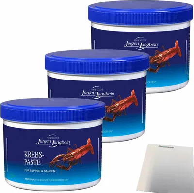 Produktbild von Jürgen Langbein Krebs-Paste 3er Pack (3x500g Becher) + usy Block