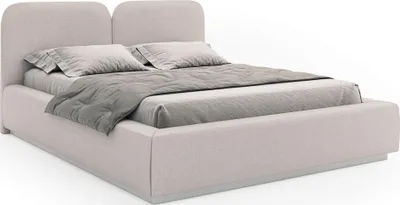 Obrázok produktu pre Selsey Comoves - Čalúnená posteľ 140x200 so ženilkovým poťahom, svetlo béžová