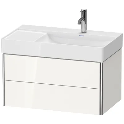 Produktbild von Waschtischunterbau XSQUARE 397x784x460mm 2 Schubk weiß seidenmatt weiß seidenmatt