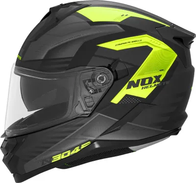 Image de Casque moto NOX N304S Carver XXL Noir/Jaune Fluo Mat