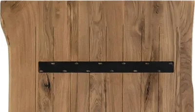 Produktbild von Tischplatte Eiche 220x100 Natürliche Baumkante Hell Geölt
