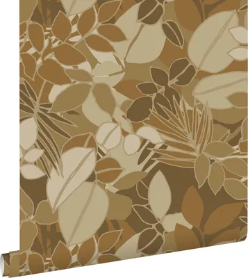 Immagine prodotto di ESTAhome carta da parati foglie marrone e beige 50 x 900 cm