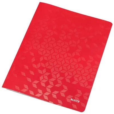 Produktbild von Leitz 30010026, Konventioneller Dateiordner, A4, Karton, Rot, Landschaftsportrait, 60 Blätter