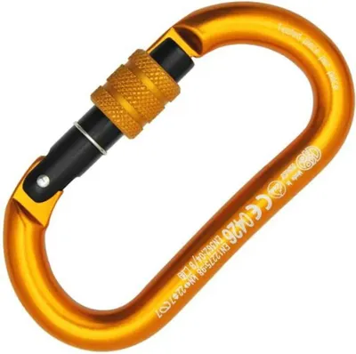 Produktbild von Kong Italy Ovaler Alu Classic Karabiner Orange Orange One Size