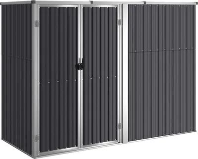 Immagine prodotto di vidaXL Capanno per attrezzi antracite 225x89x161 cm Acciaio zincato