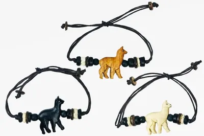 Produktbild von Cornelissen 1016507 Armband mit Holz-Alpaka - 3fach sortiert