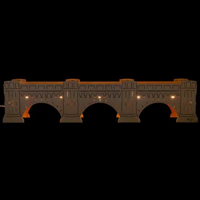 Produktbild von Schwibbogenerhöhung Augustusbrücke (54,5x11,5cm) von Tietze Erzgebirgsdesign