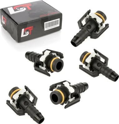 Produktbild von 5x Kraftstoffleitung Verbinder Schlauchkupplung Verschluss 15,9*12,4 mm gerade