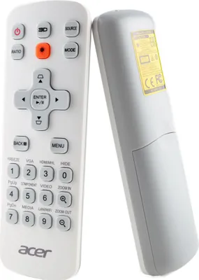 Zdjęcie produktu dla Pilot zdalnego sterowania laserowego Acer MC.JMV11.007, MC.JMV11.F07, J-25030 - zastępuje także MC.JMV11.00G J-25010 - A1200, H6530BD, P5230, P1650, P5530, P5630, S1286H, X1223H, X1323WH itp.