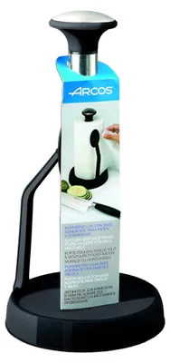 Toilettenpapierhalter Edelstahl 28 cm schwarz
