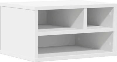 Obrázok produktu pre Stojan na tlačiareň biely 40x32x22,5 cm kompozitné drevo