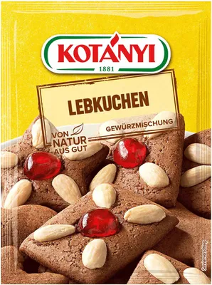 Produktbild von Kotanyi Lebkuchen Gewürzmischung für Lebkuchen Backhilfe 31g