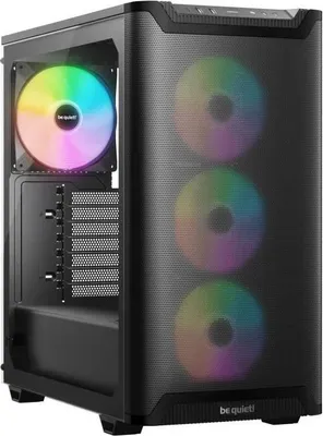 Produktbild von PC Gehäuse, be quiet! Pure Base 501 LX, Midi Tower ATX, Schwarz, ARGB Lüfter, Wasserkühlung bis 360 mm
