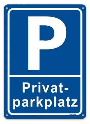 Immagine prodotto di Segnaletica "Parcheggio Privato" - 30 x 20 cm - Alluminio - Protezione UV