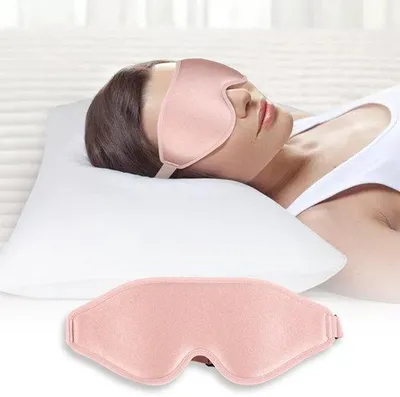 Produktbild von Ibenzoa® 3D Schlafmaske – lichtdicht, atmungsaktiver Memory-Schaum mit Nasenpolster, ergonomisch & druckfrei für Reise & Zuhause, verstellbares Kopfband, hautfreundlich