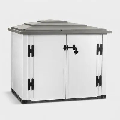 Produktbild von Gartenbox aus PVC mit 2 Türen 131x88x111 cm Urban 100