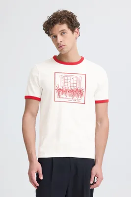 Produktbild von Casual Friday CFTorpe Herren T-Shirt Kurzarm Shirt 100% Baumwolle Regular Fit