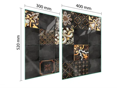 Produktbild von Glasschutzplatte Für Herd 70X52 Mosaik