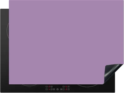 Produktbild von KitchenYeah© Herdabdeckplatte Innenbereich - Violett - Farben - Farbe - Einfarbig , 71x52cm, Küche Deko, Glaskeramikkochfeld Herdabdeckung, Abdeckplatte fùr Kochfeld