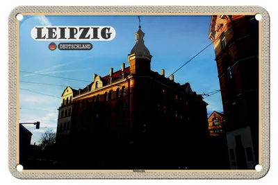 Produktbild von Blechschild Städte Leipziger Stötteritz Gebäude 18x12cm Dekoration