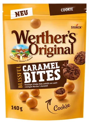 Image de Werther’s® Original 176056 Werther’s® Original Blissful Caramel Bites Cookie Bonbons 140,0 g