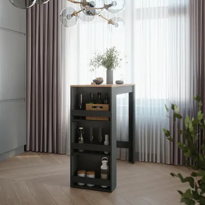Zdjęcie produktu dla Stół barowy Vicco Repose Antracyt/złoty dąb 45 x 110 cm, Model 55357