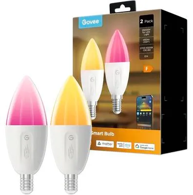 Produktbild von Govee RGBWW Smart LED Bulb (2Packs) E14