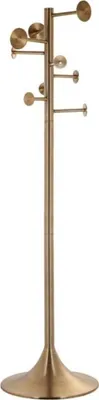 Produktbild von Casa Padrino Luxus Garderobenständer Gold 50 x 50 x H. 190 cm - Aluminium Kleiderständer - Garderoben Möbel - Aluminium Möbel - Luxus Möbel