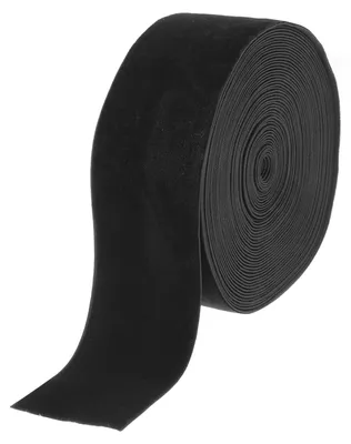 Samtband 5 cm x 10 Yards, schwarz, für DIY & Geschenke