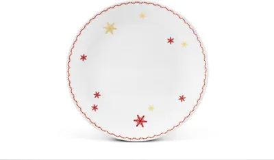 Produktbild von Weihnachtsporzellan, Dessertteller, 21 cm, Tschechisches Porzellan, Leander