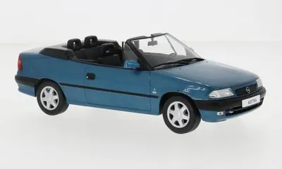 Produktbild von WhiteBox WB124234 - 1/24 / Opel Astra F Cabrio, blau, 1994 - Neu