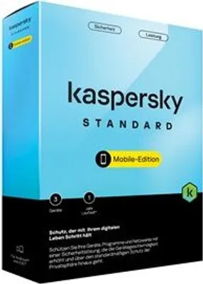 Produktbild von KASPERSKY Mobile Security Standard Sicherheitssoftware Vollversion (PKC)