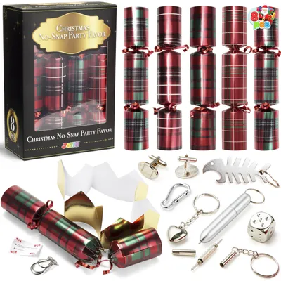 Weihnachts-Tischkarten-Set, 8 Stück, 25,4 cm, mit Geschenken