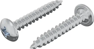 Immagine prodotto di vidaXL Viti per legno 2 pezzi Argento M4 x 25 mm acciaio