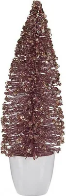 Obrázek produktu pro Vánoční stromek střední 10 x 33 x 10 cm růžovo-zlatý
