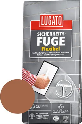 Produktbild von Lugato Fugenmörtel Sicherheitsfuge Flexibel rehbraun 1 kg