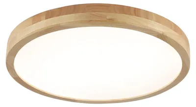 Image de Plafonnier en bois dimmable avec télécommande