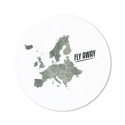 Produktbild von MuchoWow® Mauspad Mousepad Karte - Europa - Aquarell - Briefe 30x30 cm - Mousepads - Maus Mat - Pad - Mausunterlage - Tischunterlage - Schreibtischmatten