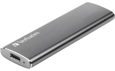 Zdjęcie produktu dla Zewnętrzny dysk SSD Verbatim VX500, 480 GB, kolor szary aluminiowy, 29 gramów