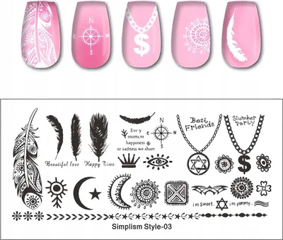 Produktbild von SimplismStyle-03 Nailart-Stempelplatte