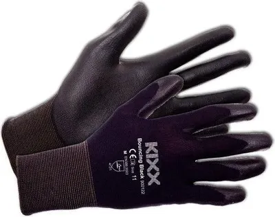 Produktbild von Gartenarbeitshandschuhe Bouncing Schwarz Größe XXXL oder 11 KIXX