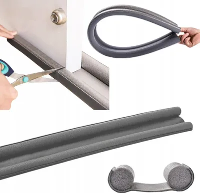 Produktbild von Uszczelka pod drzwi okna podwójna piankowa akustyczna na przeciąg i owady 90 cm, szara