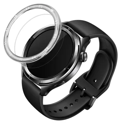 Produktbild von kwmobile Schutzring kompatibel mit Xiaomi Watch S4 /Watch S4 eSIM / Watch S3 Fitnesstracker - Bezel Ring Lünette in Silber